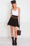 Flare Mini Skirt - Black