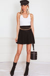 Flare Mini Skirt - Black