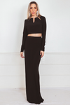 Elegant Two-Piece Set - Black
