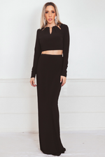 Elegant Two-Piece Set - Black
