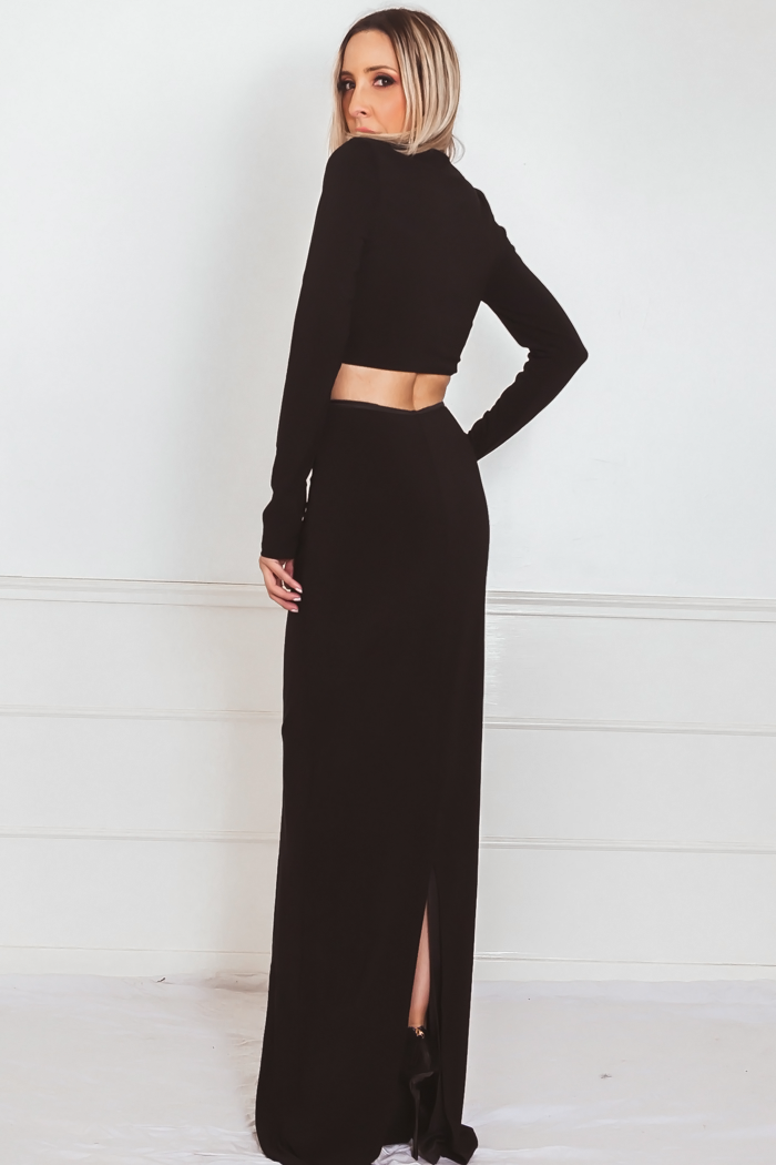 Elegant Two-Piece Set - Black – Haute & Rebellious