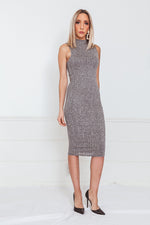 Ribbed Stretch Midi Dress