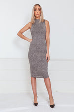 Ribbed Stretch Midi Dress