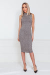 Ribbed Stretch Midi Dress