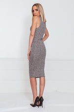 Ribbed Stretch Midi Dress
