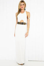 Halter Maxi Dress - White