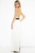 Halter Maxi Dress - White