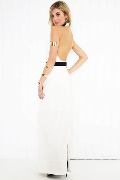 Halter Maxi Dress - White