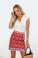 Tribal Embroided Skirt /// Only 1-M Left ///