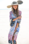 Aria Floral Fringe Kimono - Haute & Rebellious