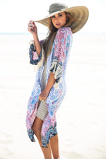 Aria Floral Fringe Kimono - Haute & Rebellious