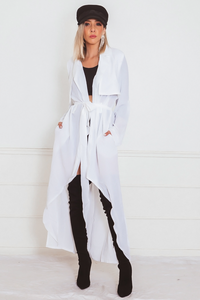 Light-Weight Coat - White