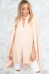 Modern Cape Blazer - Blush - Haute & Rebellious