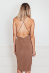 Sophisticated Sleeveless Dress with Open Back