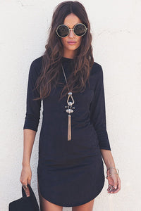 Adia Suede Shift Dress - Haute & Rebellious