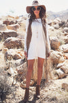 Ashlen Suede Fringe Vest - Haute & Rebellious