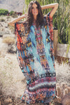 Niah Embellished Kaftan - Blue - Haute & Rebellious