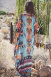Niah Embellished Kaftan - Blue - Haute & Rebellious
