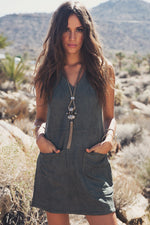 Aviana Sleeveless Suede Dress - Haute & Rebellious