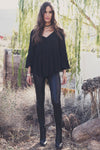 Alani Flowy Lace Top - Black (old) - Haute & Rebellious