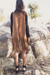 Aline Suede Fringe Vest - Camel - Haute & Rebellious
