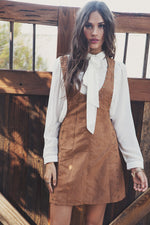 Enyah Studded Overall Skirt Dress - Haute & Rebellious
