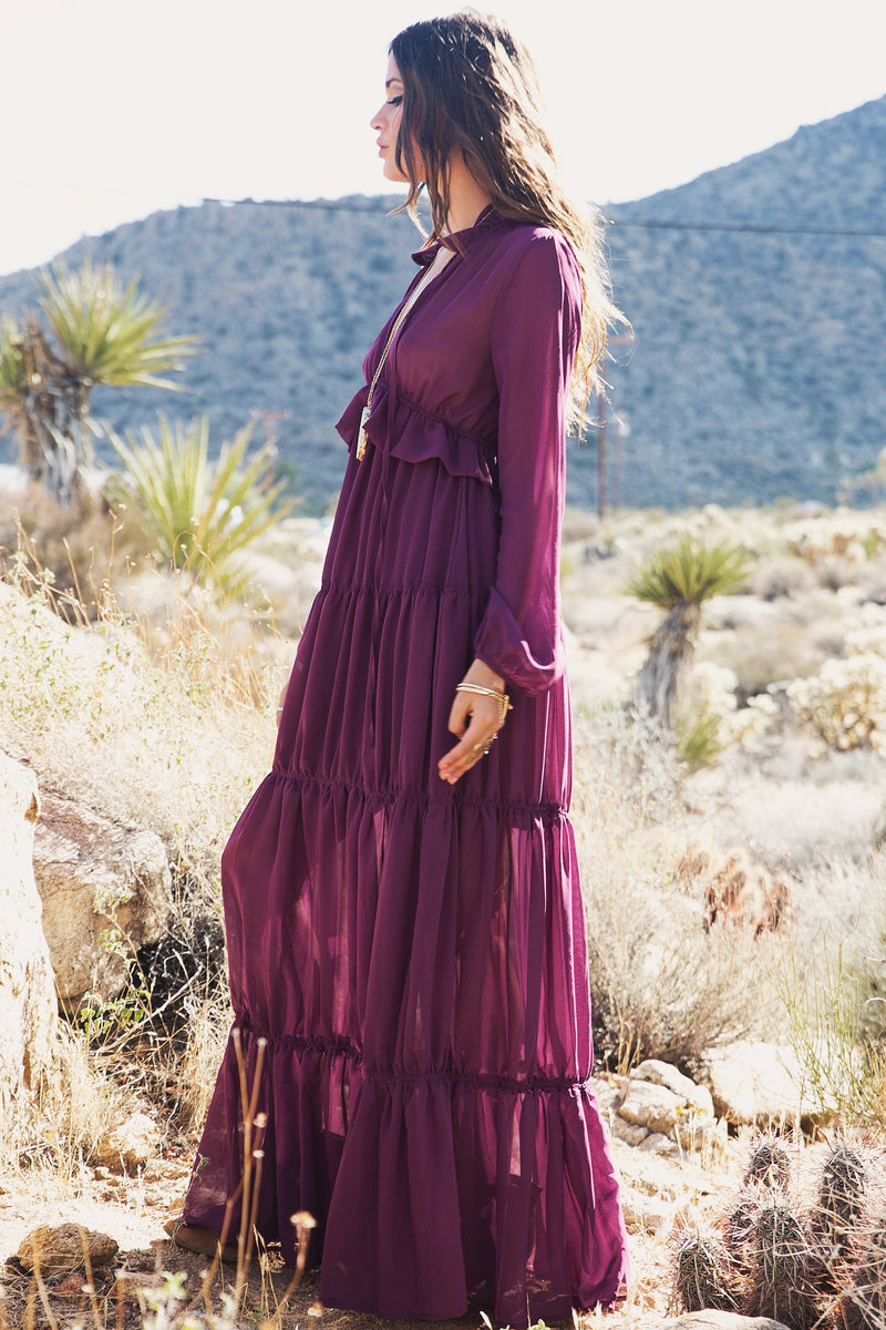 Estelle Tiered Ruffle Maxi Dress - Haute & Rebellious
