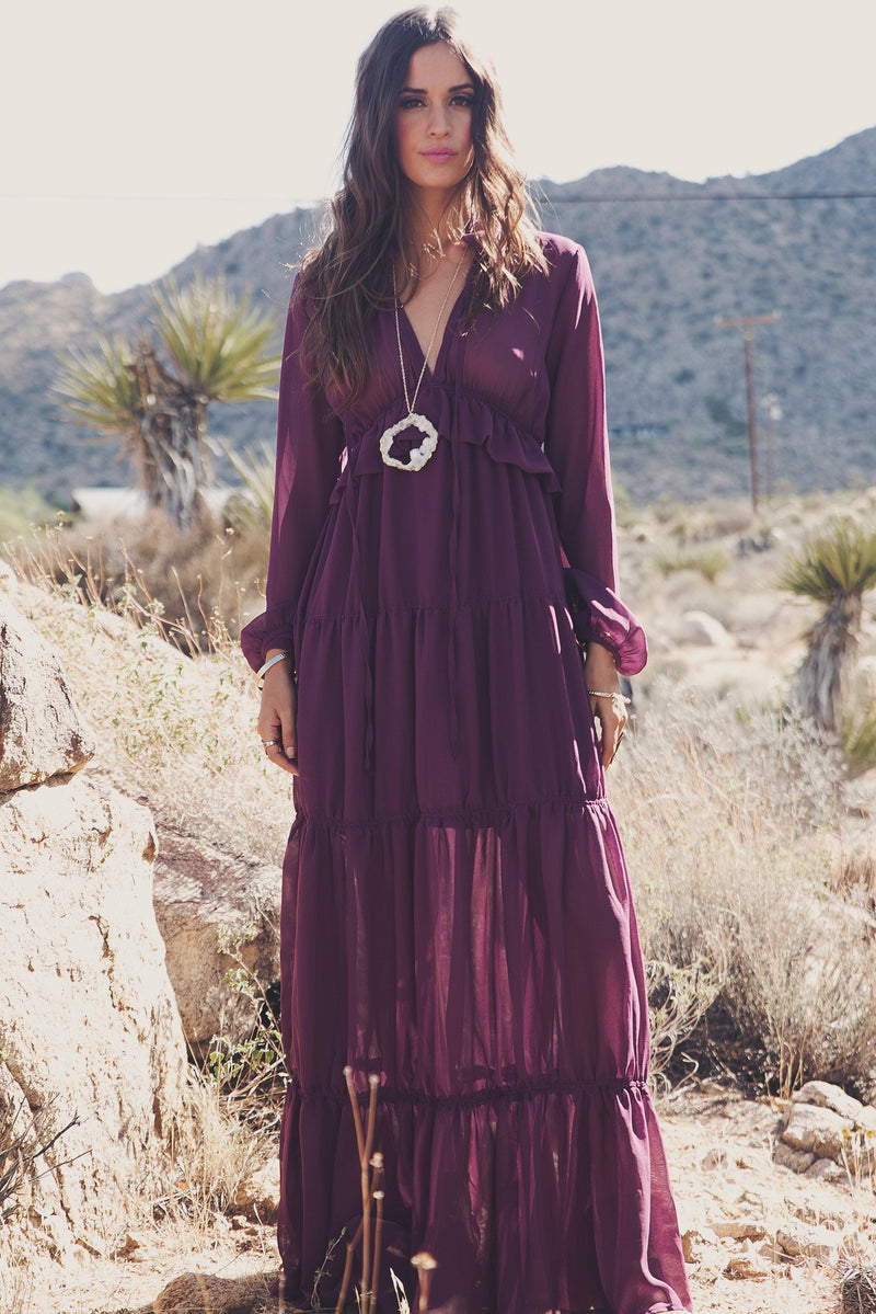 Estelle Tiered Ruffle Maxi Dress - Haute & Rebellious