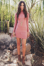 Akela Suede Fringe Dress - Haute & Rebellious