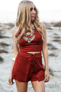 Heaven To Touch Layered Suede Shorts - Haute & Rebellious