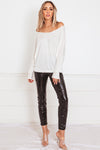 Jersey Dolman Sleeve Tee - White