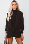 Long Sleeve Ribbed Turtleneck - Black