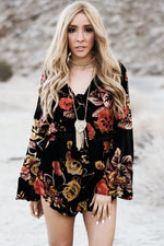 Burn Out My Heart Floral Print Romper /// Only 1-L Left /// - Haute & Rebellious