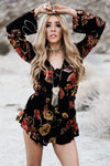 Burn Out My Heart Floral Print Romper /// Only 1-L Left /// - Haute & Rebellious