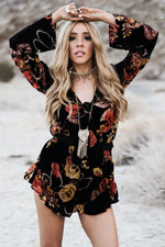Burn Out My Heart Floral Print Romper /// Only 1-L Left /// - Haute & Rebellious