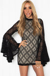 Azaria Lace Bell Sleeve Dress /// ONLY 1-S LEFT/// - Haute & Rebellious