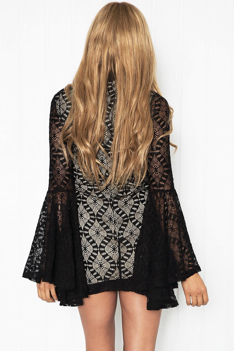 Azaria Lace Bell Sleeve Dress /// ONLY 1-S LEFT/// - Haute & Rebellious