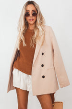 Double-Breasted Short Trench Coat