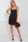 Sexy Layered Fringe Mini Dress