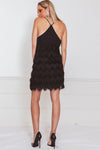 Sexy Layered Fringe Mini Dress