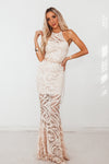 Lace Sleeveless Maxi Dress