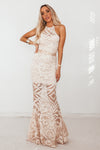 Lace Sleeveless Maxi Dress