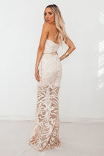 Lace Sleeveless Maxi Dress