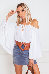 Oversize Bell-Sleeve Blouse