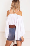 Oversize Bell-Sleeve Blouse