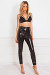 Satin Bralette - Black