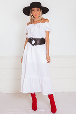 Off-the-Shoulder Midi Dress