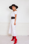 Off-the-Shoulder Midi Dress