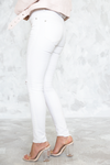 Ripped-Knee Skinny Denim Pants - White /// Only 1-S Left /// - Haute & Rebellious