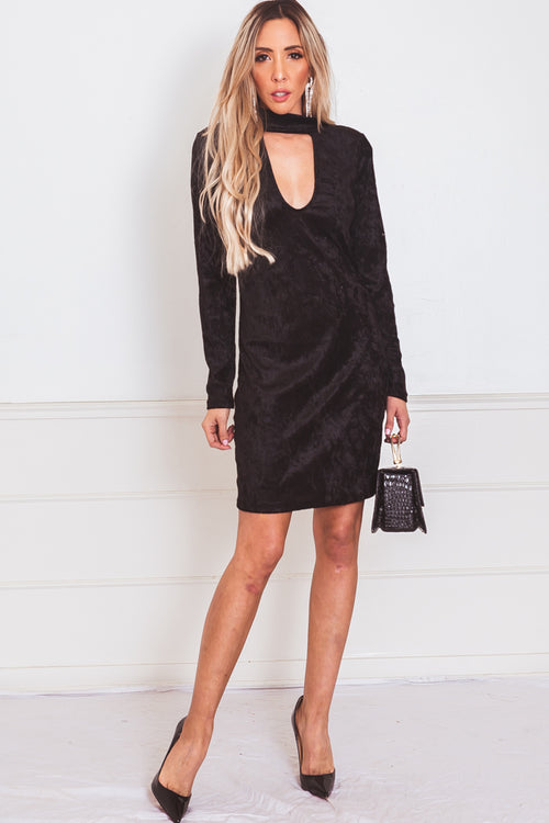 Crushed Velvet Dress